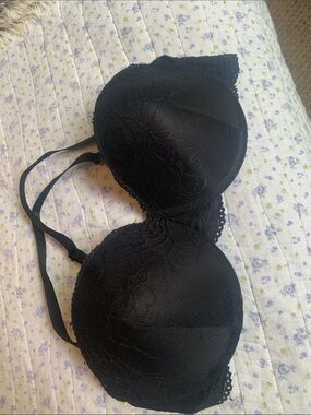 George Black Lace Molded Bra